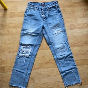 Bdg distressed straight leg jeans